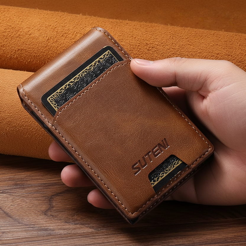 Minimalist Men’s Pop-Up Card Wallet
